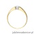 Pierścionek W524 Diament 0,08ct żółte złoto