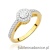 Pierścionek W530 Diament 0,15ct żółte złoto