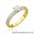 Pierścionek W534 Diament 0,50ct żółte złoto