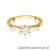 Pierścionek W535 Diament 0,50ct żółte złoto