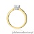 Pierścionek W539 Diament 0,40ct żółte złoto