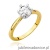 Pierścionek W539 Diament 0,70ct żółte złoto