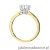 Pierścionek W539 Diament 0,70ct żółte złoto