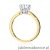 Pierścionek W539 Diament 1,00ct żółte złoto