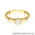 Pierścionek W540 Diament 0,40ct żółte złoto
