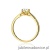 Pierścionek W540 Diament 0,40ct żółte złoto