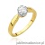 Pierścionek W541 Diament 0,40ct żółte złoto