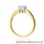 Pierścionek W541 Diament 0,40ct żółte złoto