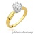 Pierścionek W541 Diament 0,70ct żółte złoto