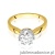 Pierścionek W541 Diament 0,70ct żółte złoto
