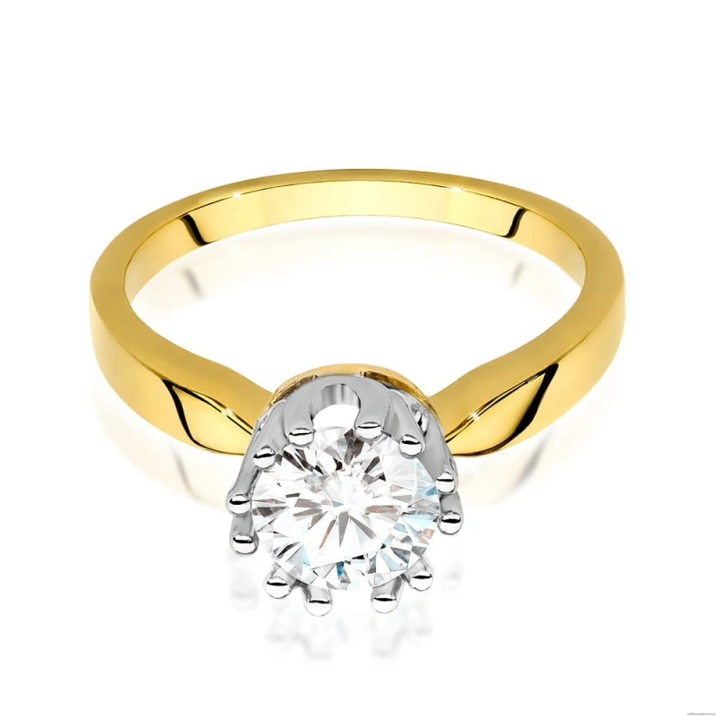Pierścionek W541 Diament 1,00ct żółte złoto