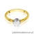 Pierścionek W542 Diament 0,50ct żółte złoto