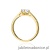Pierścionek W543 Diament 0,50ct żółte złoto