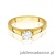 Pierścionek W544 Diament 0,40ct żółte złoto
