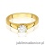 Pierścionek W544 Diament 0,50ct żółte złoto