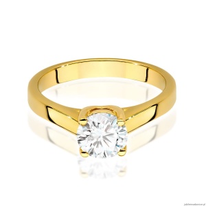 Pierścionek W544 Diament 1,00ct żółte złoto
