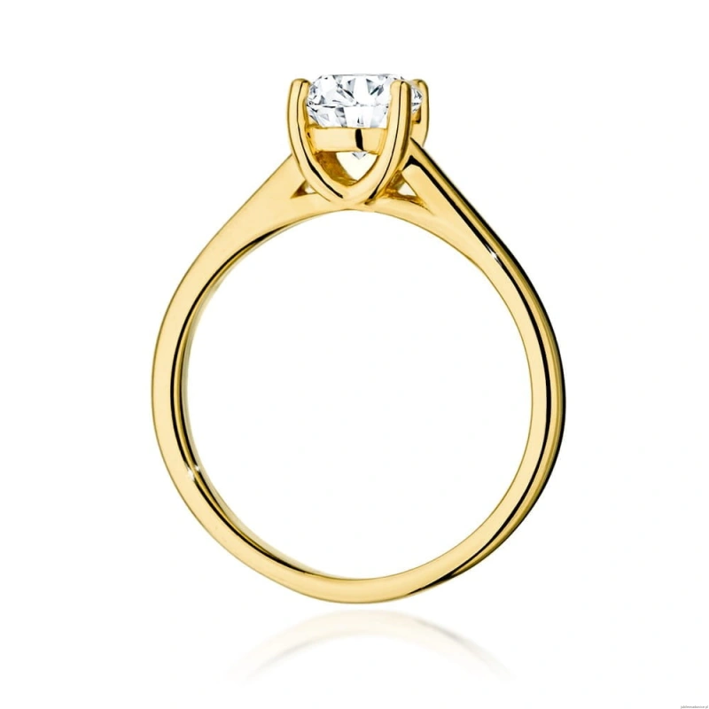 Pierścionek W544 Diament 1,00ct żółte złoto