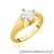Pierścionek W545 Diament 0,70ct żółte złoto