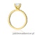Pierścionek W546 Diament 0,70ct żółte złoto