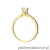 Pierścionek W547 Diament 0,50ct żółte złoto