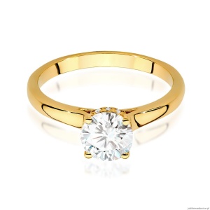 Pierścionek W547 Diament 1,00ct żółte złoto