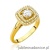 Pierścionek W548 Diament 0,40ct żółte złoto