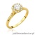 Pierścionek W550 Diament 0,40ct żółte złoto