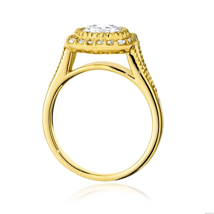 Pierścionek W552 Diament 1,00ct żółte złoto