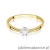 Pierścionek W567 Diament 0,06ct żółte złoto