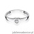 Pierścionek W001 Diament 0,04ct białe złoto