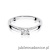 Pierścionek W007 Diament 0,08ct białe złoto