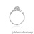 Pierścionek W016 Diament 0,23ct białe złoto