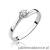 Pierścionek W021 Diament 0,10ct białe złoto