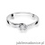 Pierścionek W021 Diament 0,10ct białe złoto