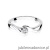 Pierścionek W022 Diament 0,04ct białe złoto