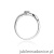 Pierścionek W022 Diament 0,04ct białe złoto