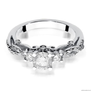 Pierścionek W023 Diament 0,70ct białe złoto