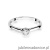 Pierścionek W042 Diament 0,13ct białe złoto