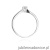 Pierścionek W045 Diament 0,10ct białe złoto