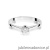 Pierścionek W047 Diament 0,10ct białe złoto