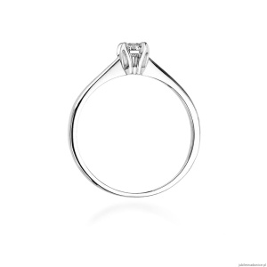 Pierścionek W047 Diament 0,30ct białe złoto