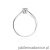 Pierścionek W047 Diament 0,30ct białe złoto
