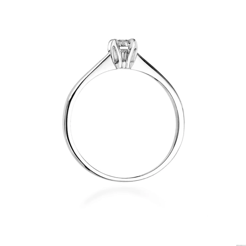 Pierścionek W047 Diament 0,30ct białe złoto