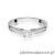 Pierścionek W052 Diament 0,30ct białe złoto