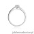 Pierścionek W052 Diament 0,30ct białe złoto