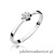 Pierścionek W053 Diament 0,10ct białe złoto