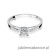Pierścionek W055 Diament 0,04ct białe złoto