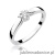 Pierścionek W061 Diament 0,10ct białe złoto