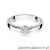 Pierścionek W061 Diament 0,10ct białe złoto