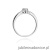 Pierścionek W061 Diament 0,10ct białe złoto